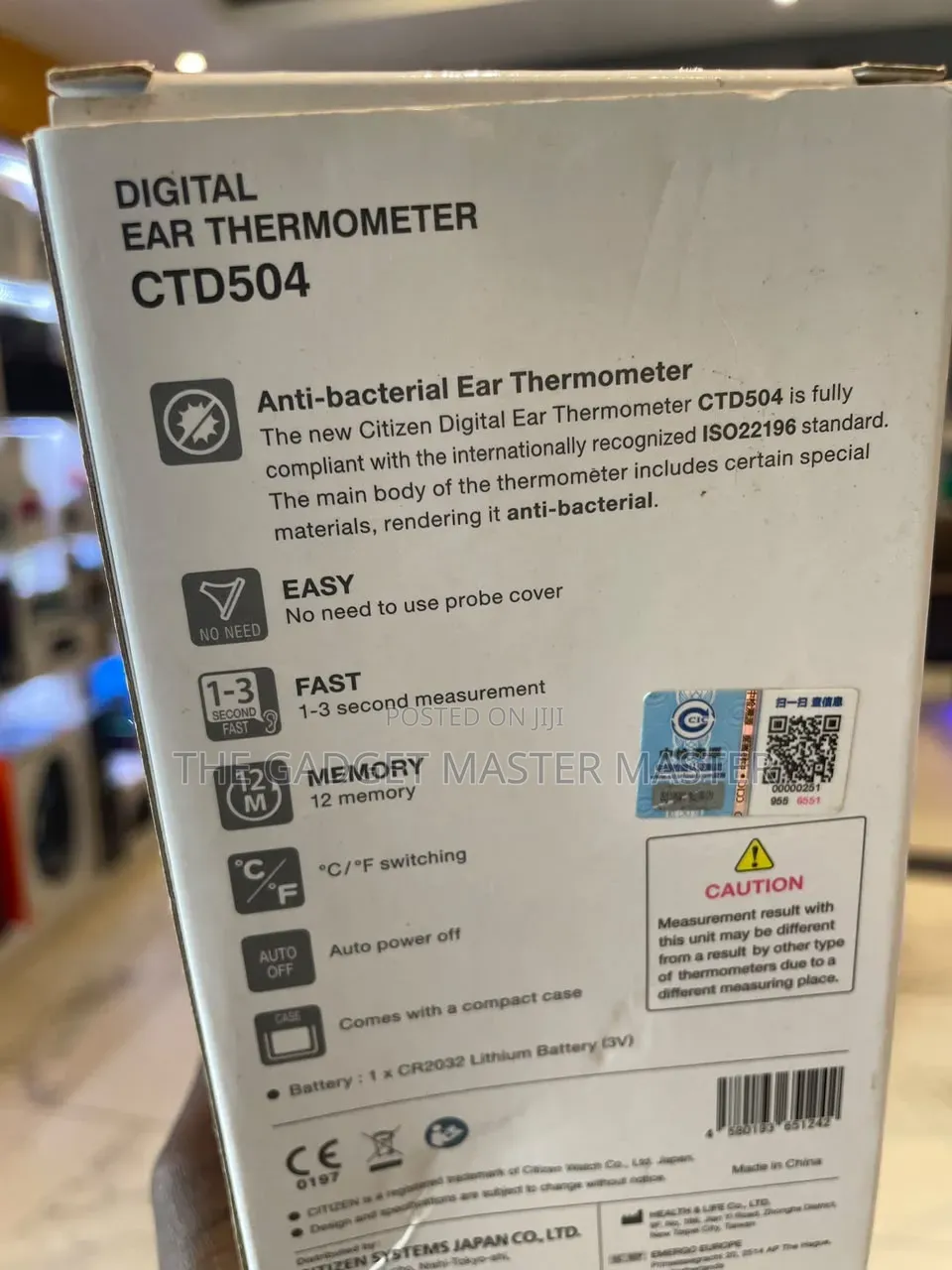 Citizen Ctd504 Digital Ear Thermometer