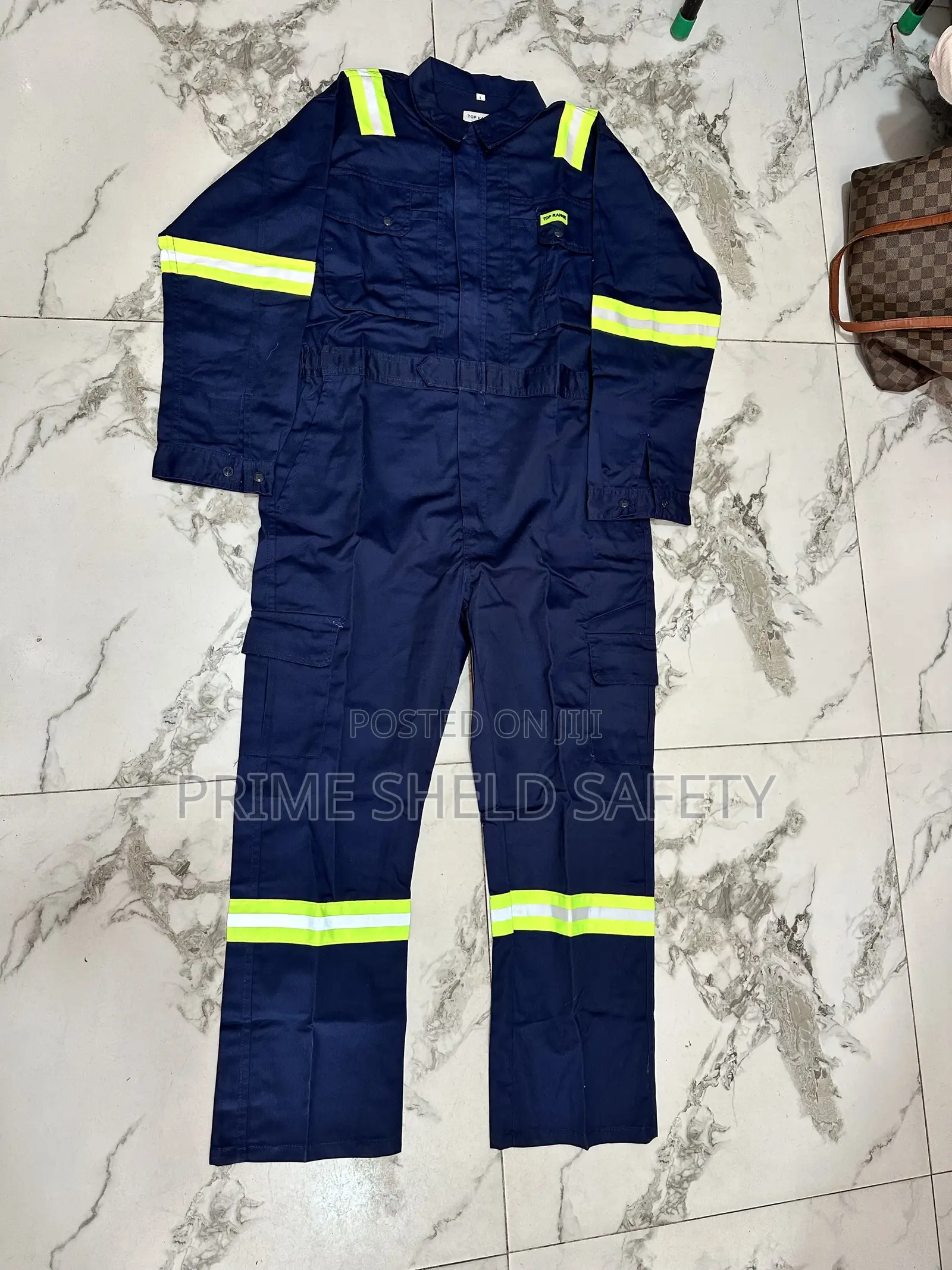 Navy Reflective Coverall