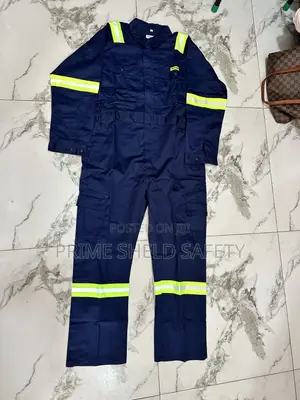 Navy Reflective Coverall