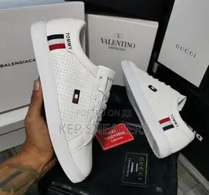D Tommy Hilfiger Low White Perforated Casual