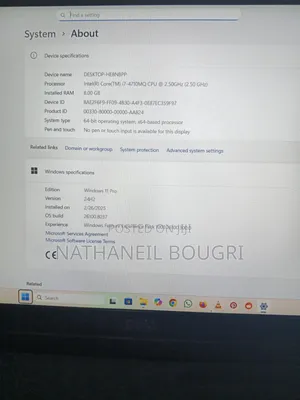 Laptop Dell Latitude 7480 8GB Intel Core i7 SSD 256GB