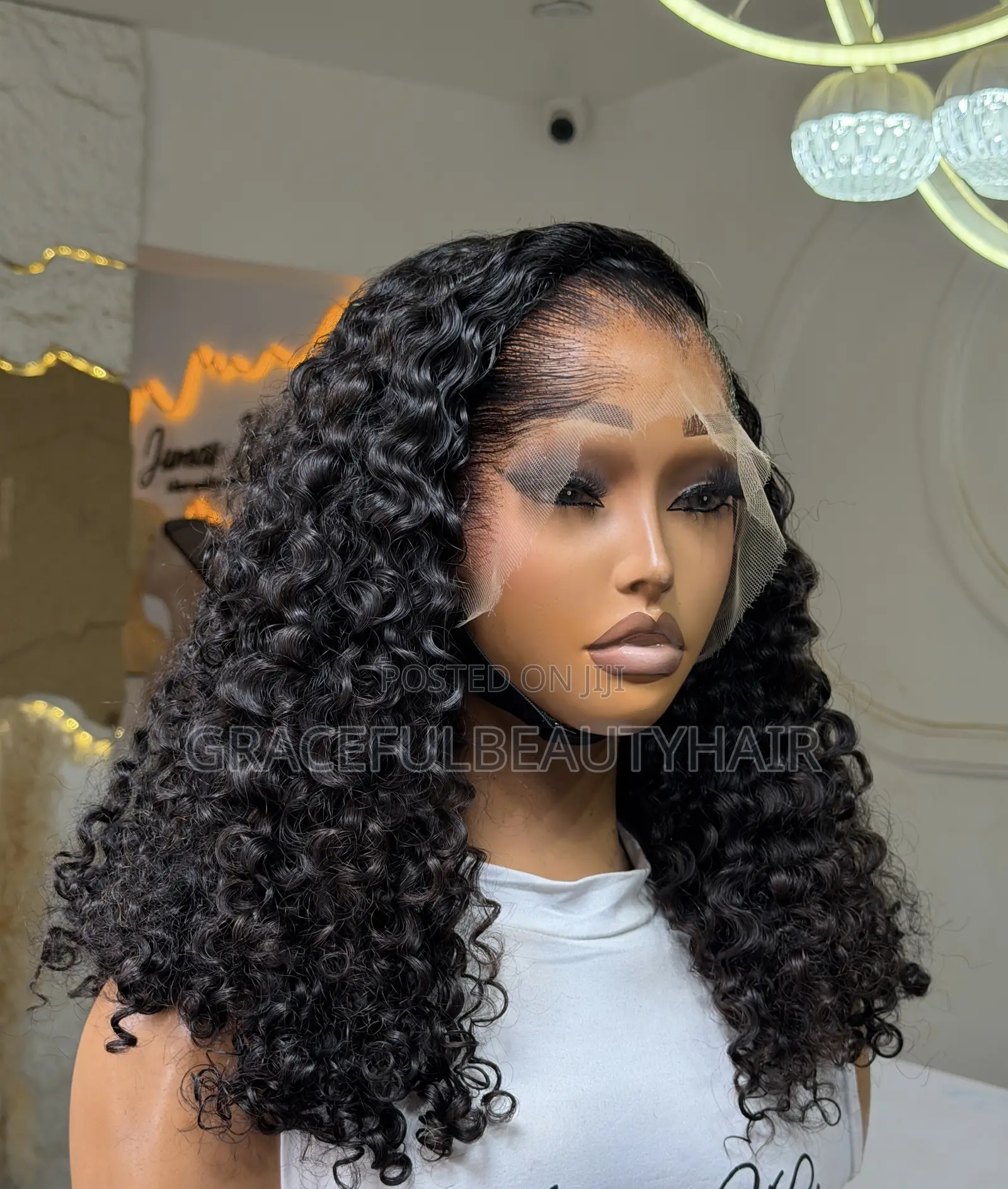 14 Inches Super Super Double Drawn Pixie Curls Frontal Unit