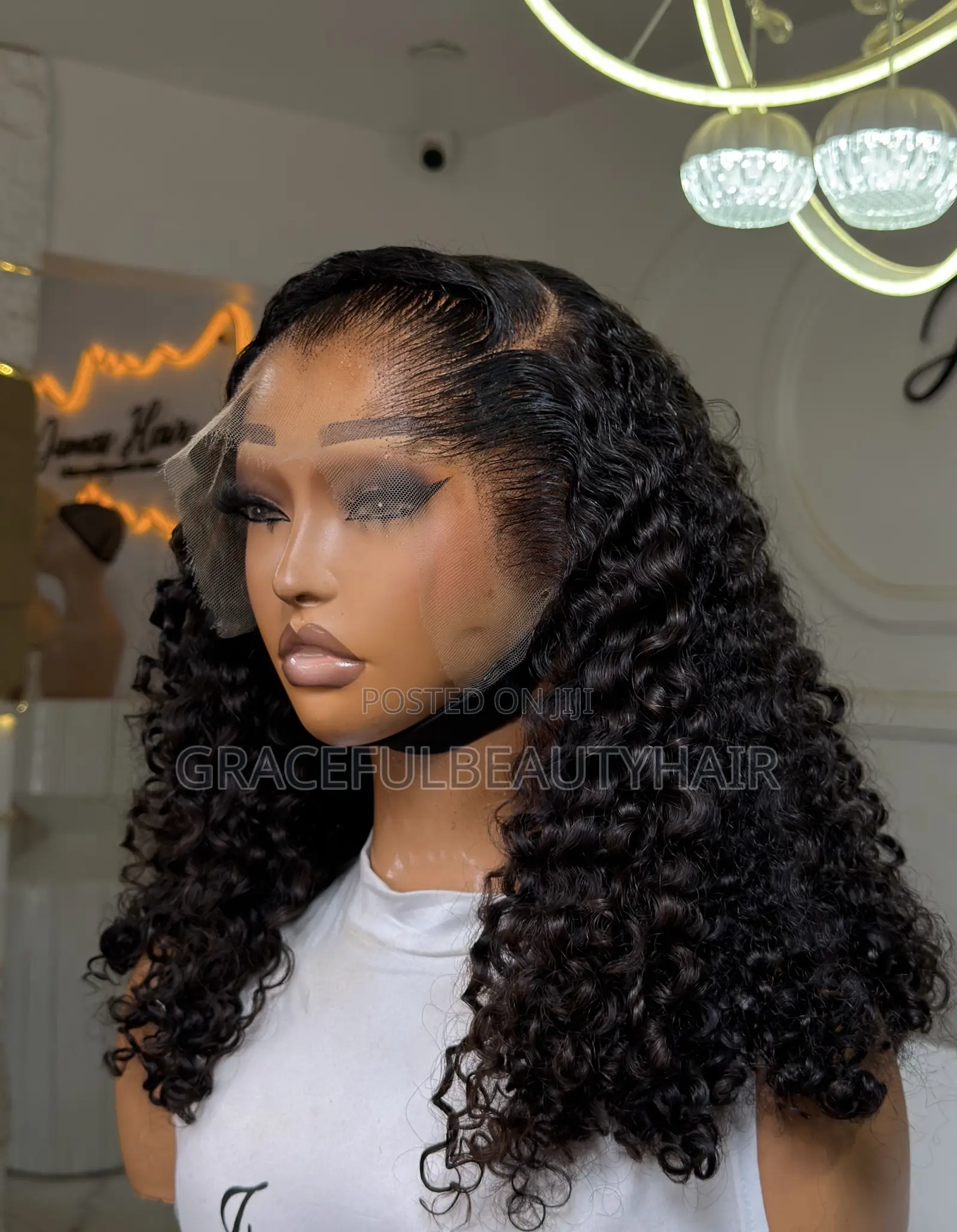 14 Inches Super Super Double Drawn Pixie Curls Frontal Unit