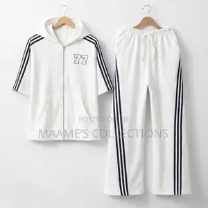 Men’S Short-Sleeve Tracksuit Sets – Stylish Top and Down Sets.