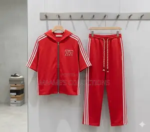 Men’S Short-Sleeve Tracksuit Sets – Stylish Top and Down Sets.