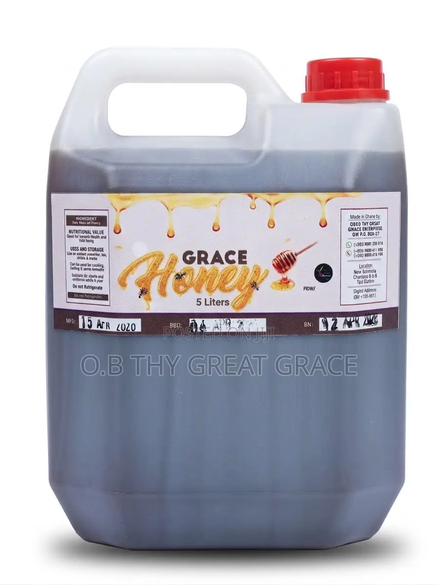 5 Liters of Raw , Natural and Organic Honey