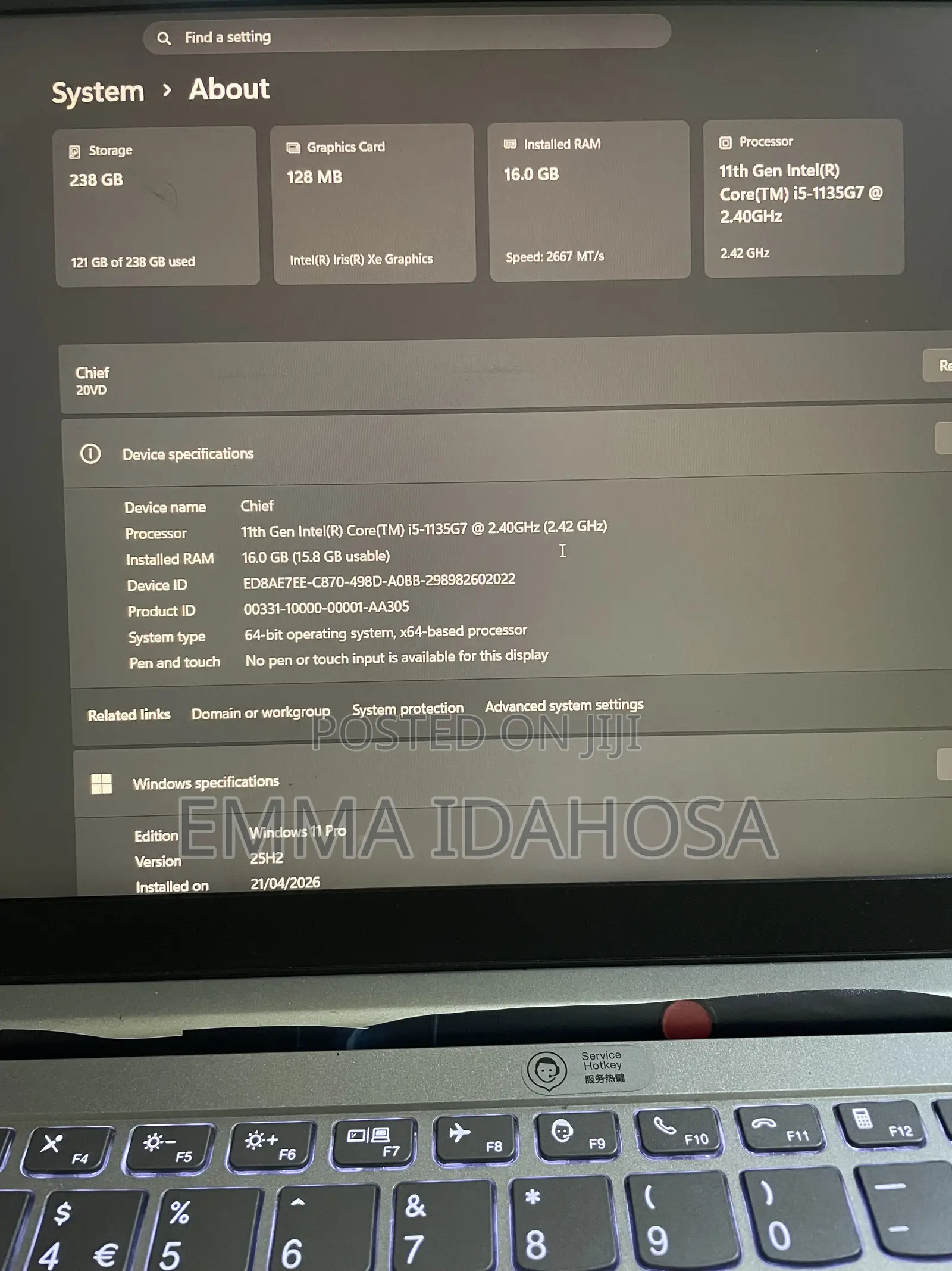 Laptop Lenovo Thinkbook 14 16GB Intel Core i5 SSD 256GB