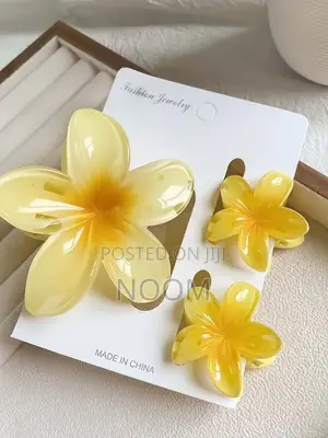 Colourful Floral Hair Claw Clip