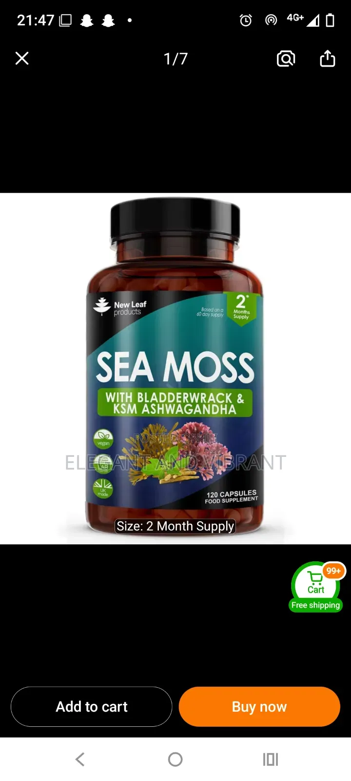 Sea Moss , Pure Irish Sea Moss Complex
