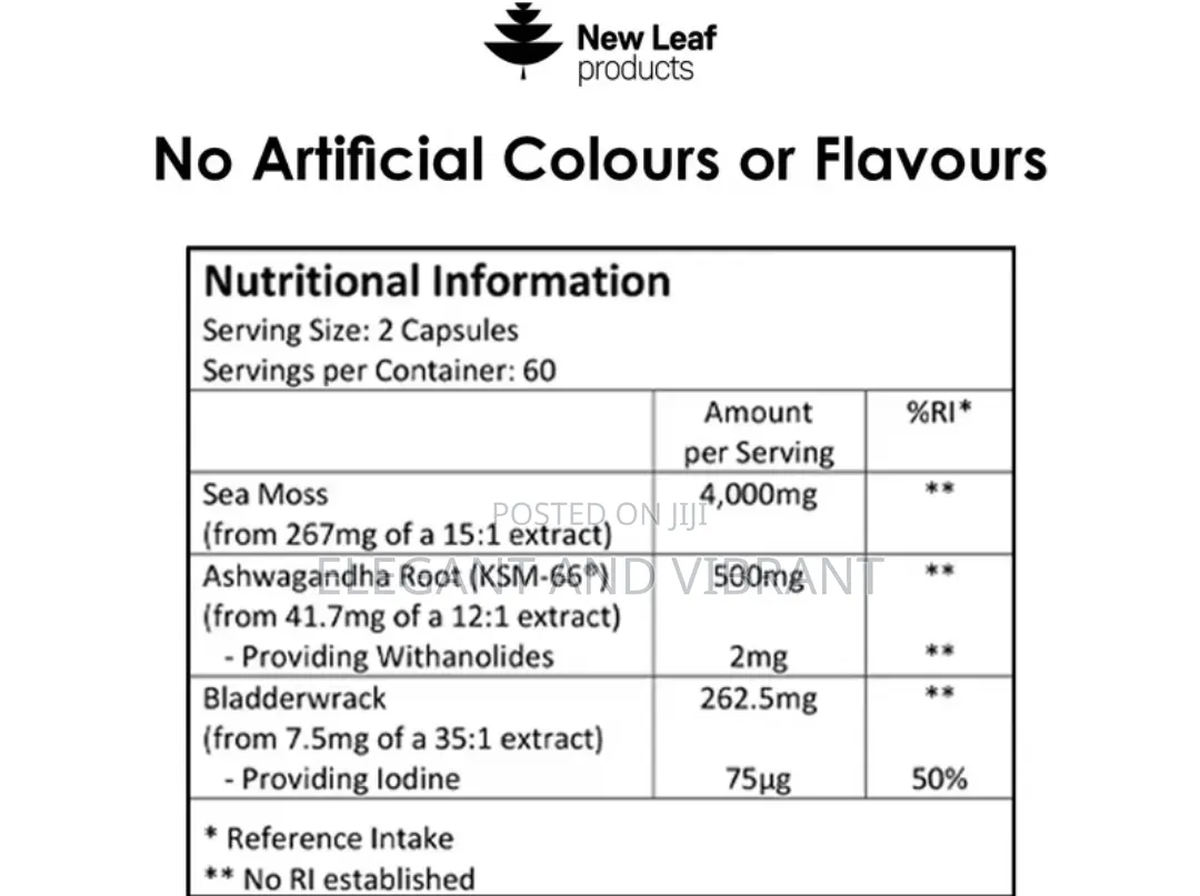 Sea Moss , Pure Irish Sea Moss Complex