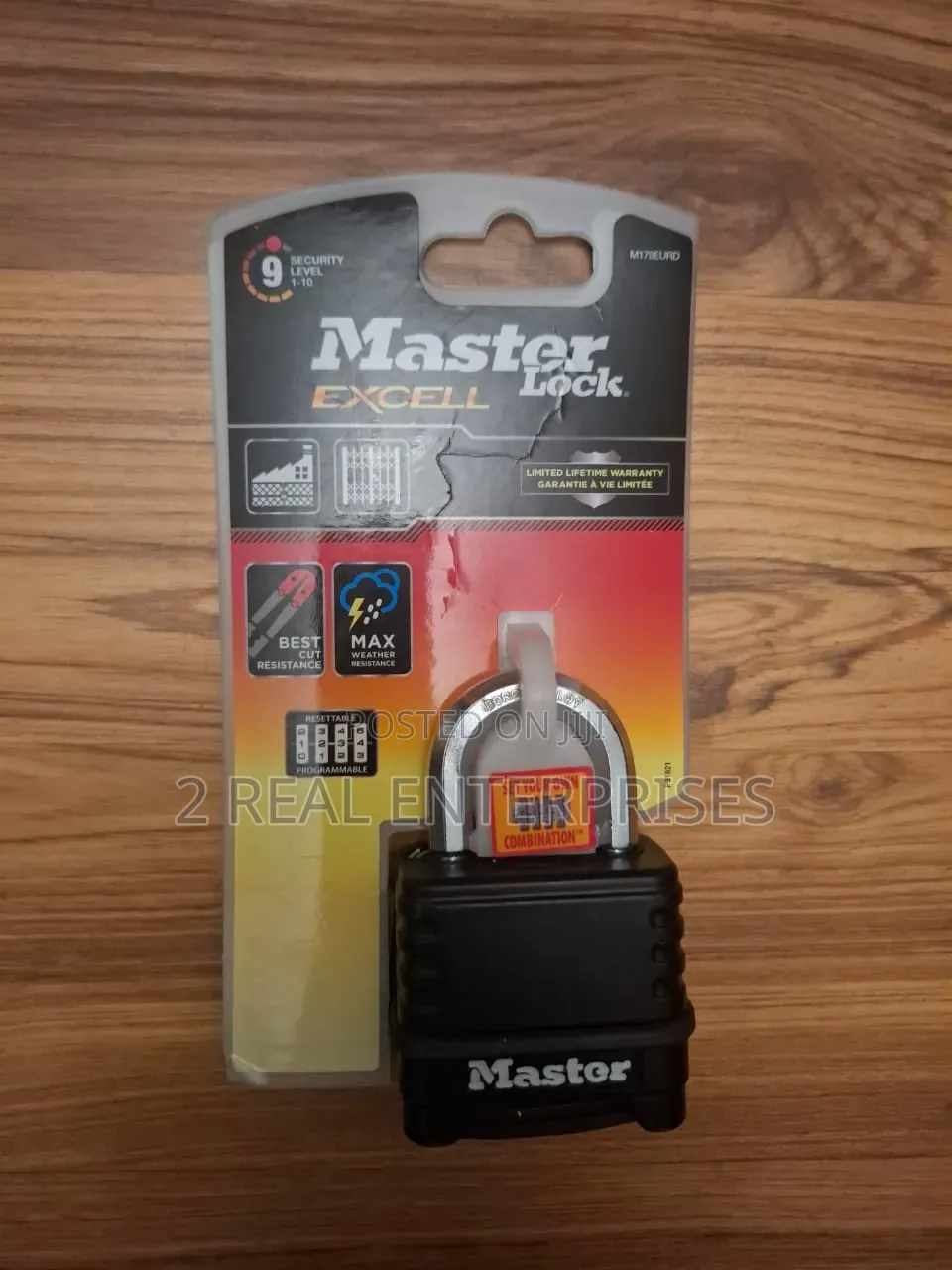 Master Lock Excell Heavy Duty Resettable Combination Padlock M178EURD