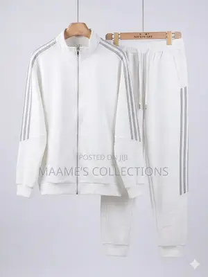 Unisex Design Tracksuit Top and Down Set