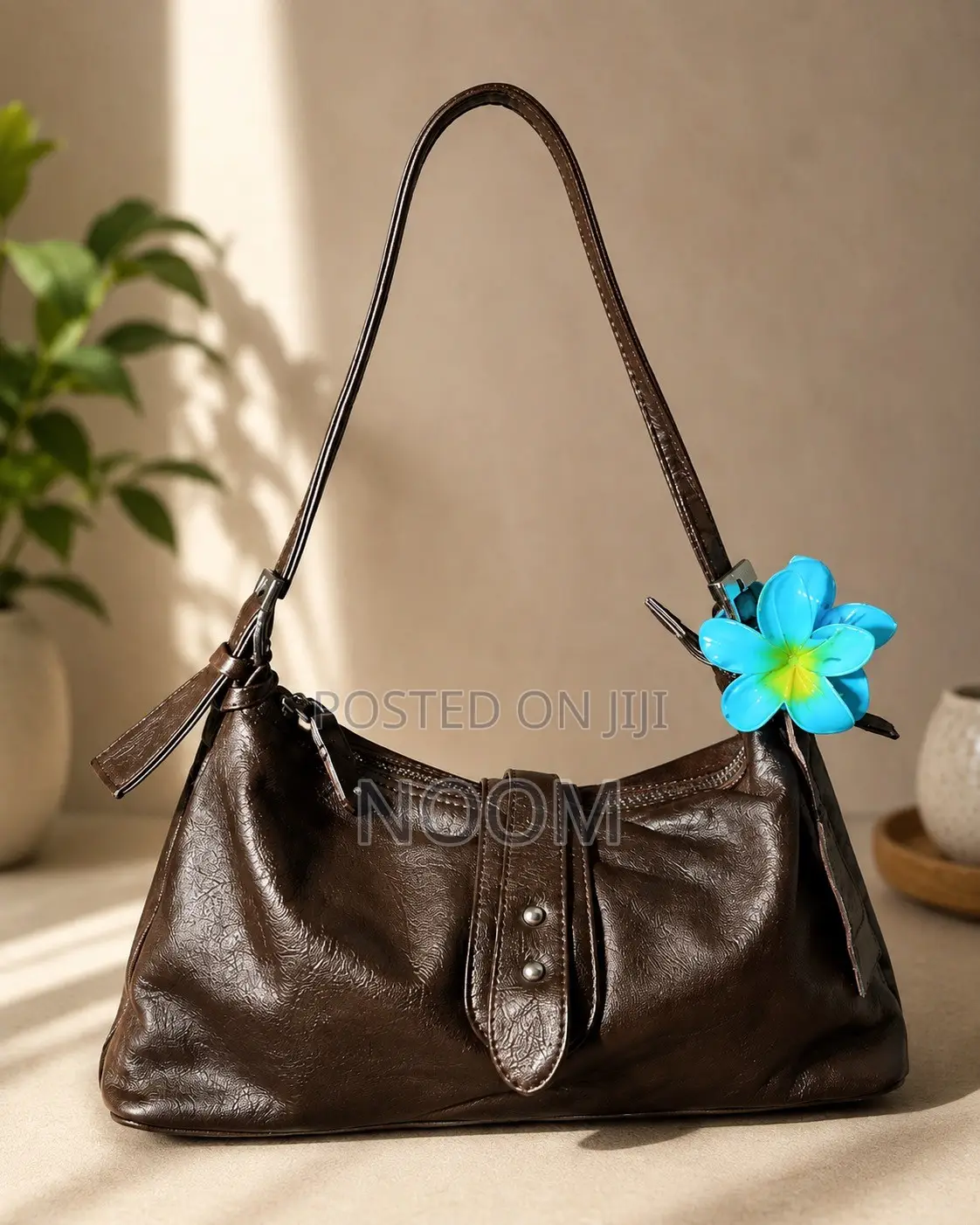 Vintage Style Brown Leather Bag