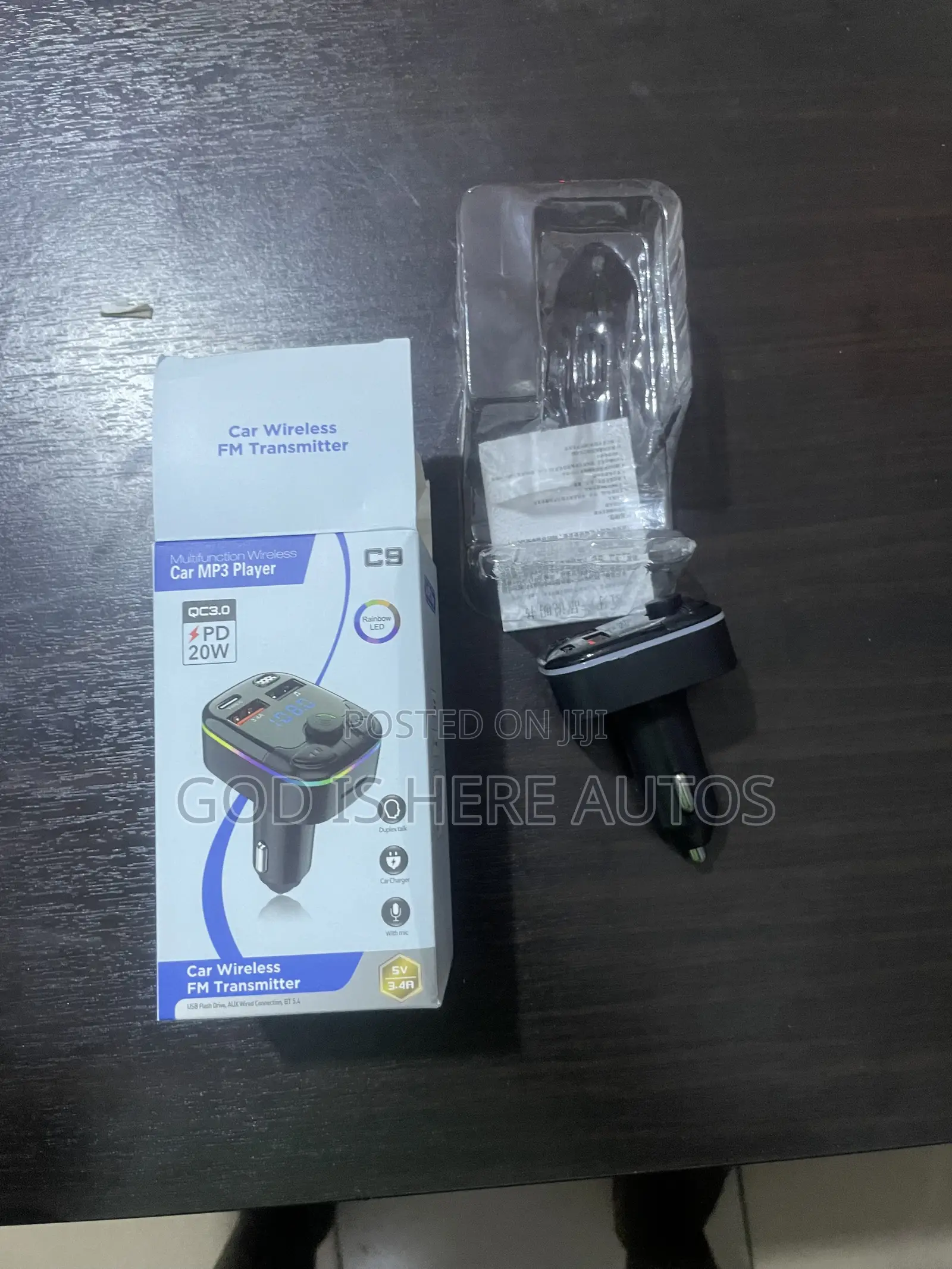 C9 Wireless FM Transmitter(fast Charging Port 20W Charging