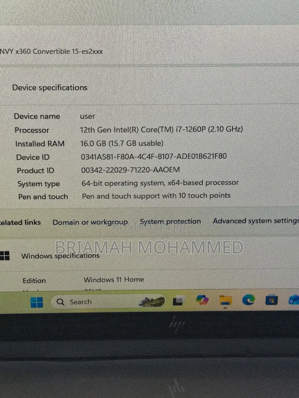 Laptop HP Compaq NX6120 16GB Intel Core i7 SSD 512GB