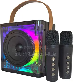 Portable Bluetooth Karaoke Speaker Machine With 2-Wireless Microphones