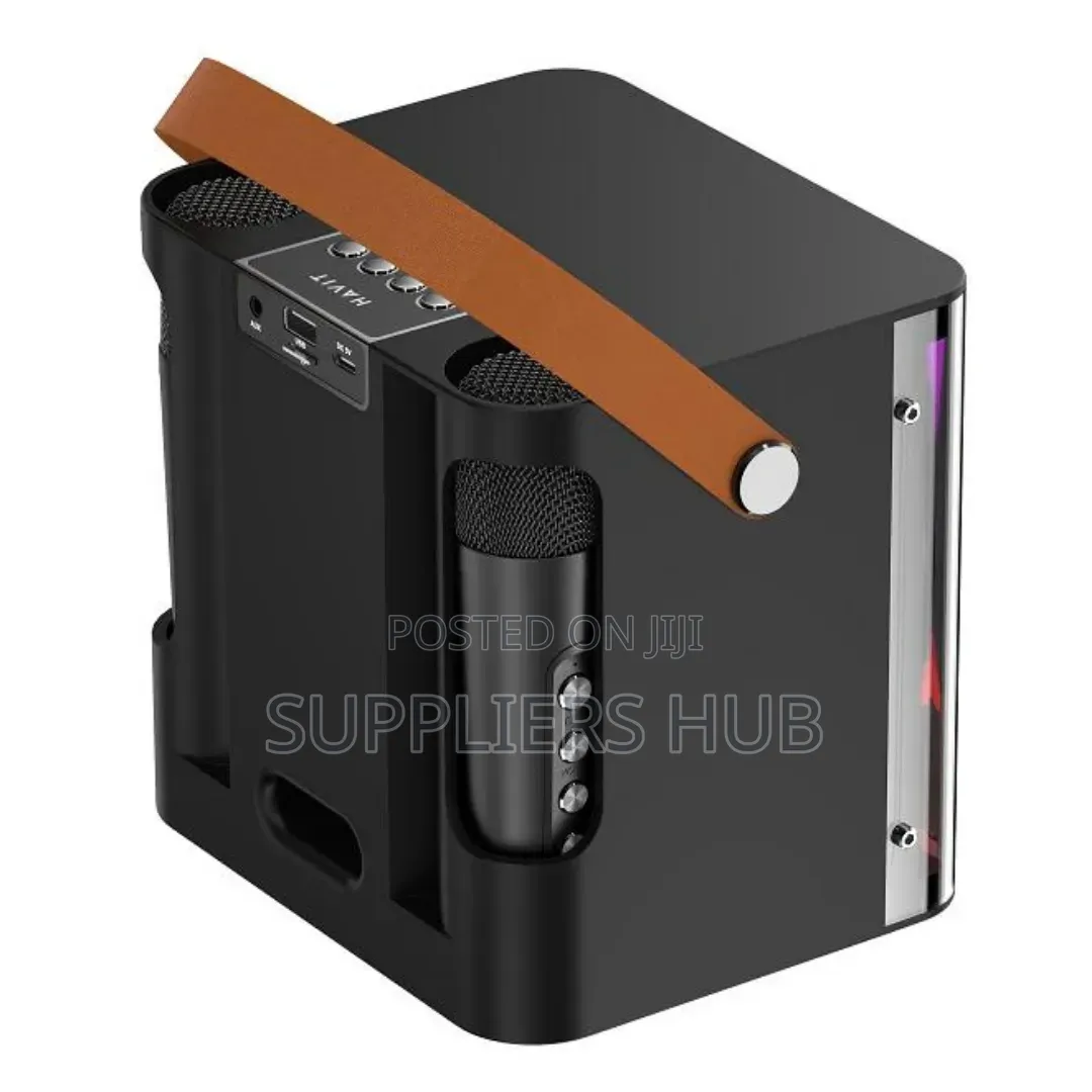 Portable Bluetooth Karaoke Speaker Machine With 2-Wireless Microphones
