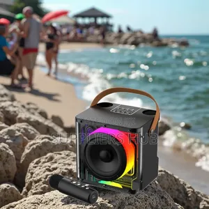 Portable Bluetooth Karaoke Speaker Machine With 2-Wireless Microphones
