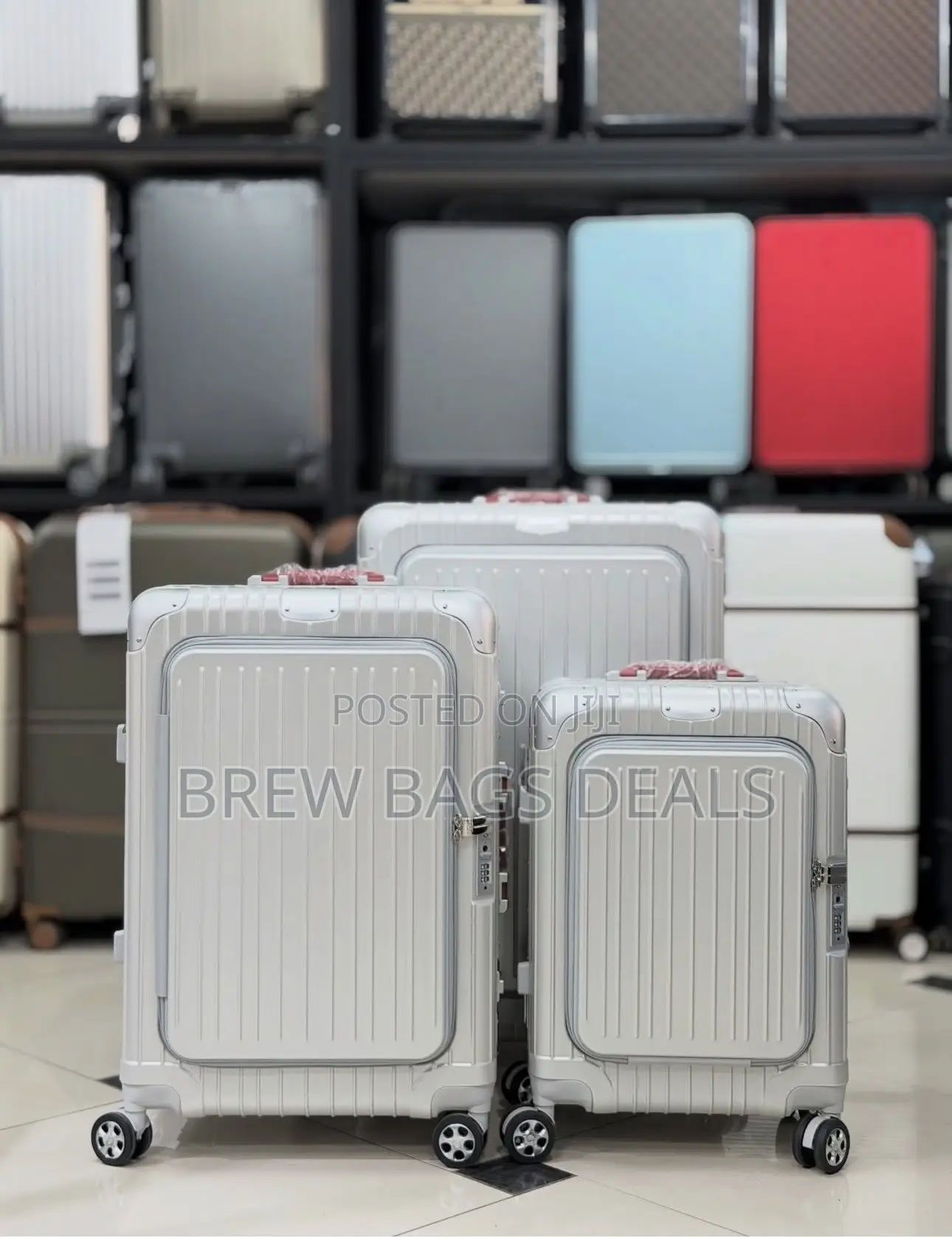 Premium Quality 3set Zipless Aluminum Suitcase With Laptop Pocket.
