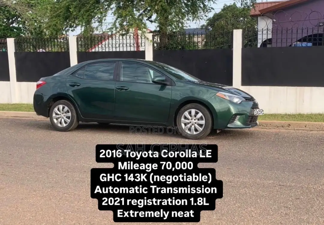 Toyota Corolla LE Eco 4dr Sedan (1.8L 4cyl CVT) 2016 Green