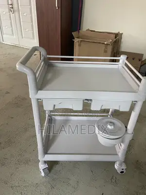 Medical Trolley 2 Steps With Drawer