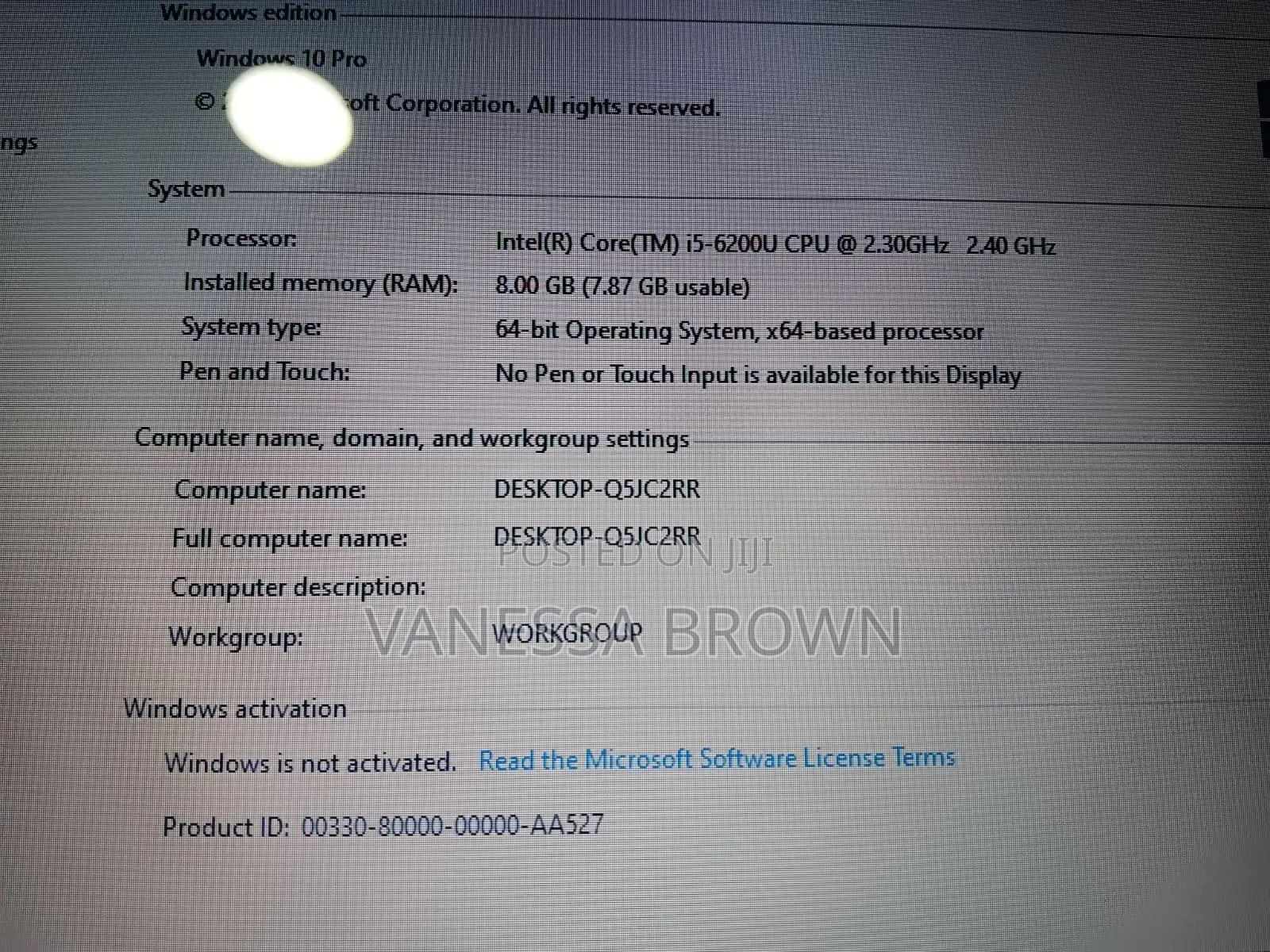 Laptop Acer Aspire 3 1GB Intel Core i3 SSD 128GB