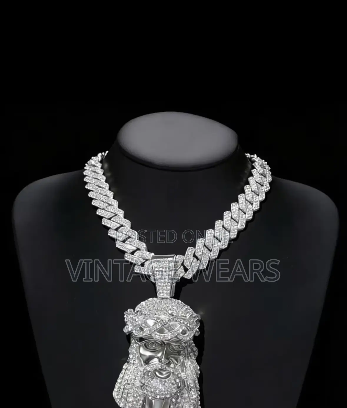 Jesus Piece and Skull Head Necklace Available