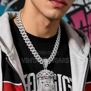 Jesus Piece and Skull Head Necklace Available