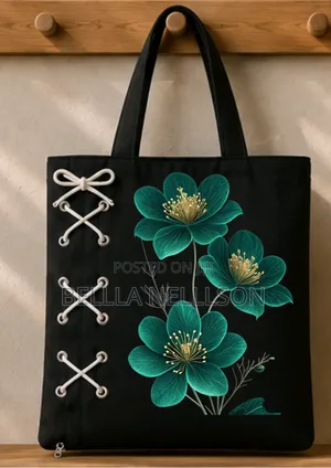 Floral Laced Tote Bags