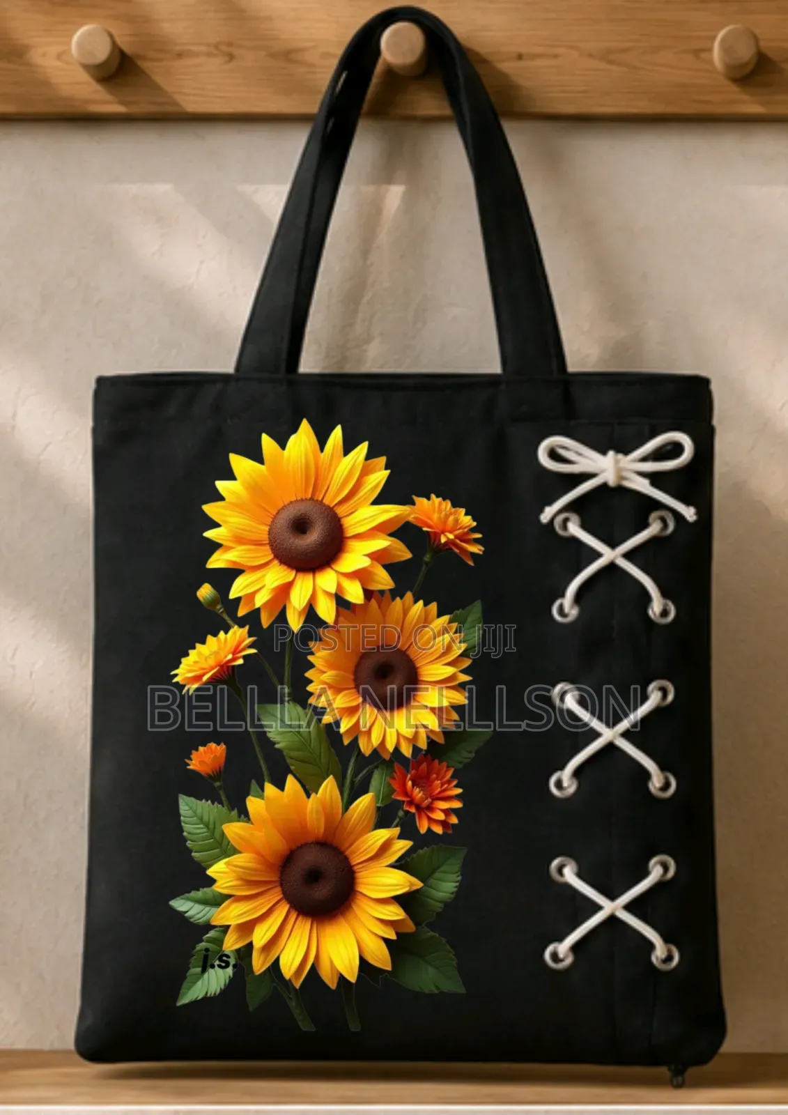 Floral Laced Tote Bags