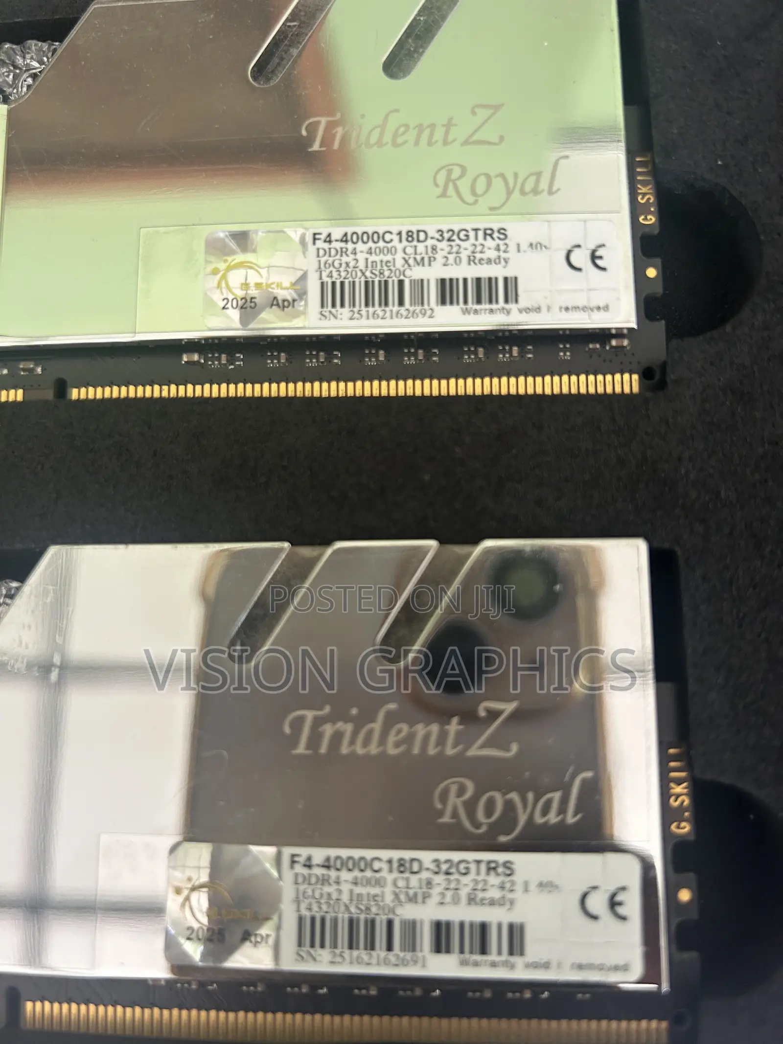 G.Skill Trident Z Royal 32GB (16GBx2) RGB DDR4 RAM 4000mhz