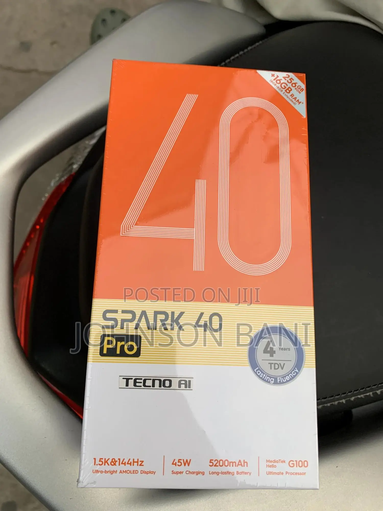 New Tecno Spark 40 Pro 256 GB Black