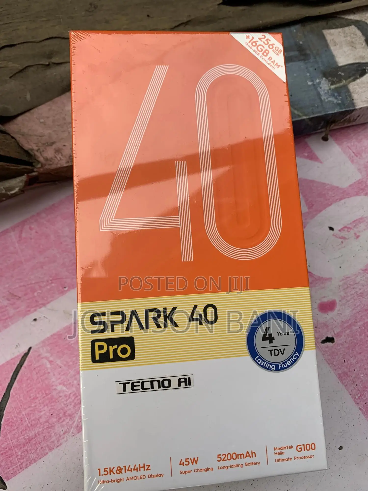 New Tecno Spark 40 Pro 256 GB Black