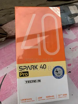 New Tecno Spark 40 Pro 256 GB Black