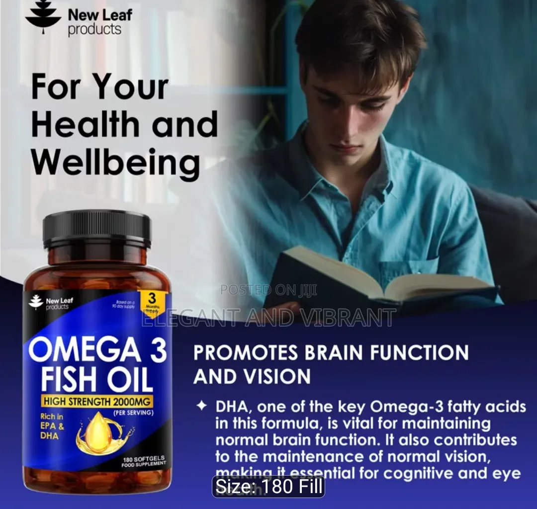 Omega 3 Fish Oil, 2000mg With EPA and DHA