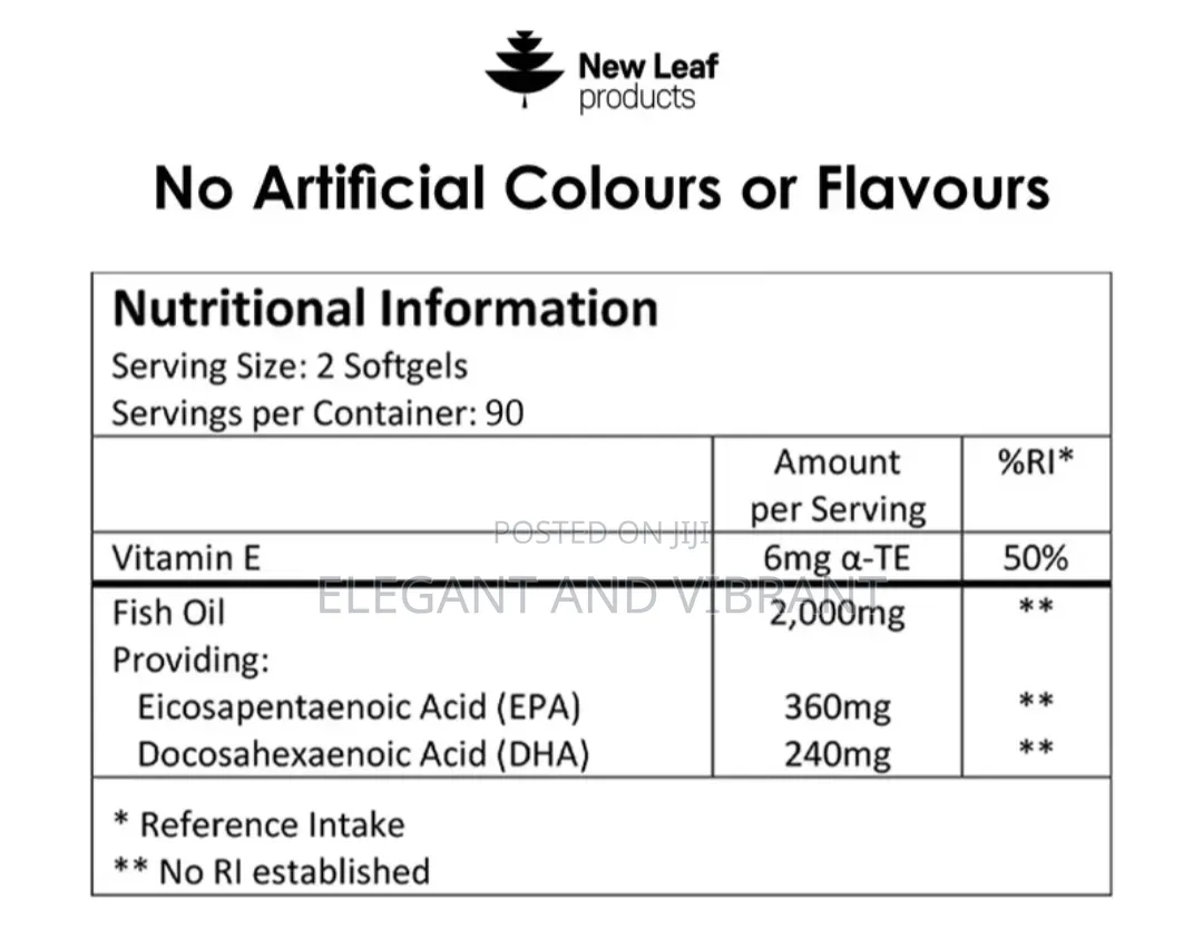 Omega 3 Fish Oil, 2000mg With EPA and DHA
