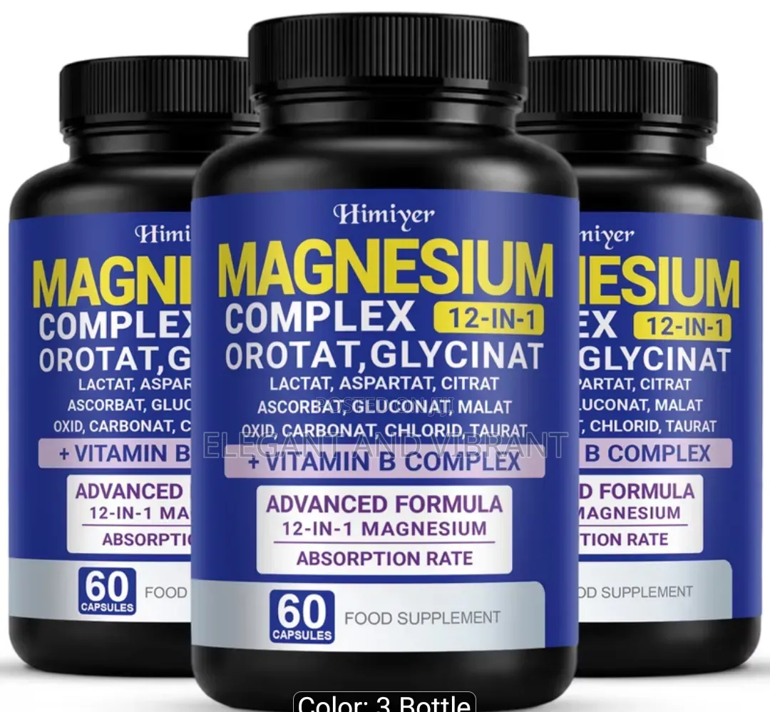 Himiyer 12 in 1 Magnesium Complex, 60 Caps With B Complex
