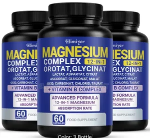 Himiyer 12 in 1 Magnesium Complex, 60 Caps With B Complex