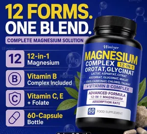Himiyer 12 in 1 Magnesium Complex, 60 Caps With B Complex