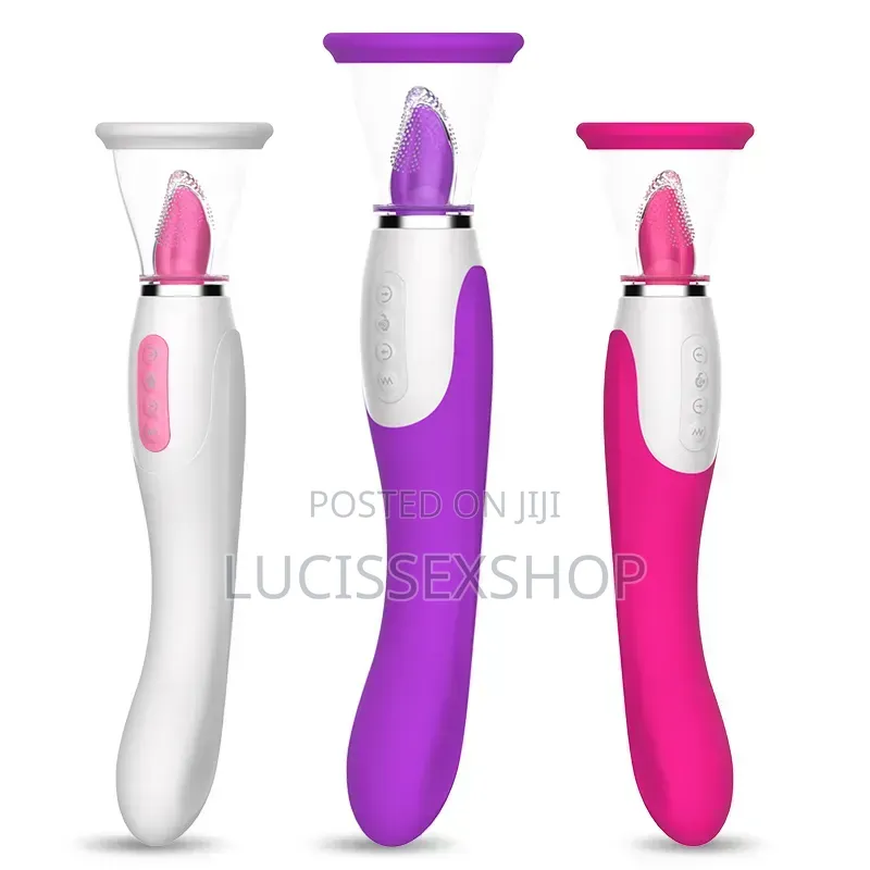 Sucking and Licking Wand Vibrator