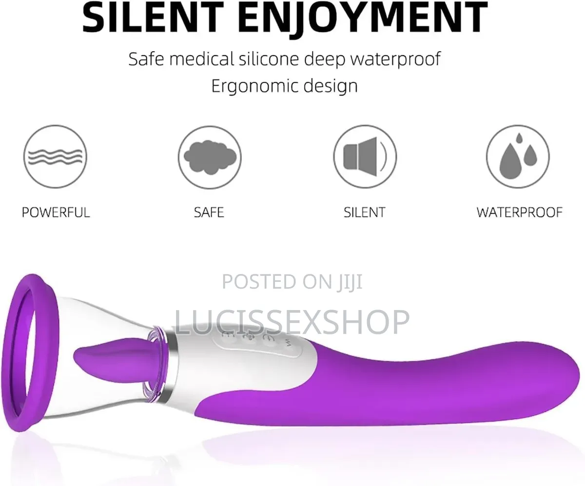 Sucking and Licking Wand Vibrator