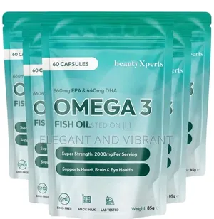 Omega 3 Fish Oil 2000mg - High Strength DHA EPA,Heart Brain Vision