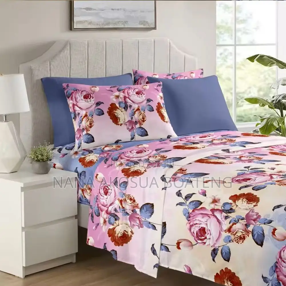 Luxury 6 PCS King Size Bedsheet Set
