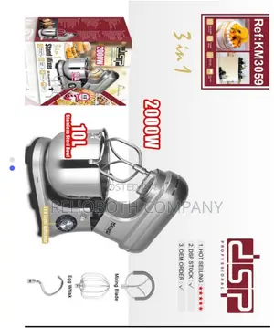 DSP 3 in 1 KM3059 Stainless Steel Mixer 2000w 10l Silver