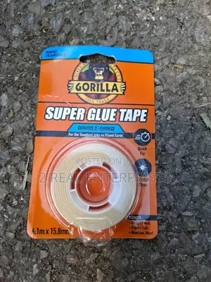 Gorilla Super Glue Tape Double-Sided, Crystal-Clear, 6.1m X 15.8mm.