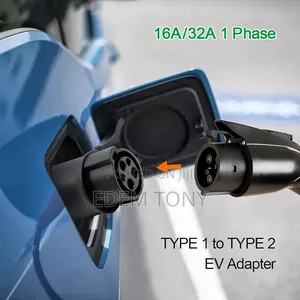 Type 1 to Type 2 EV Charging Adapter (SAE J1772 to IEC 62196-2)