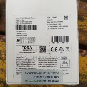 New Oppo A6x 128 GB Blue