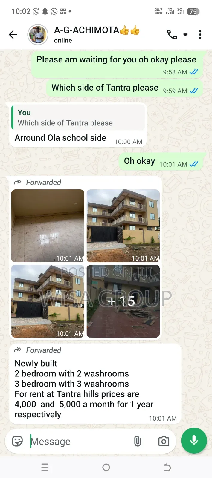 2bdrm Apartment in Wisa Group, Accra Metropolitan for rent