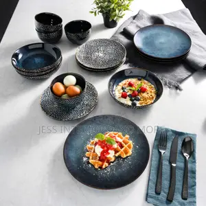 Dinnerware Set, Cobalt Blue, Service for 4 (16pcs