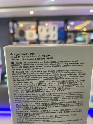 New Google Pixel 11 Pro 512 GB
